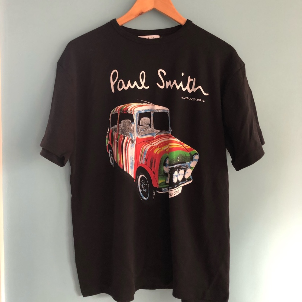 Paul Smith Black Tee with Colorful Car Design